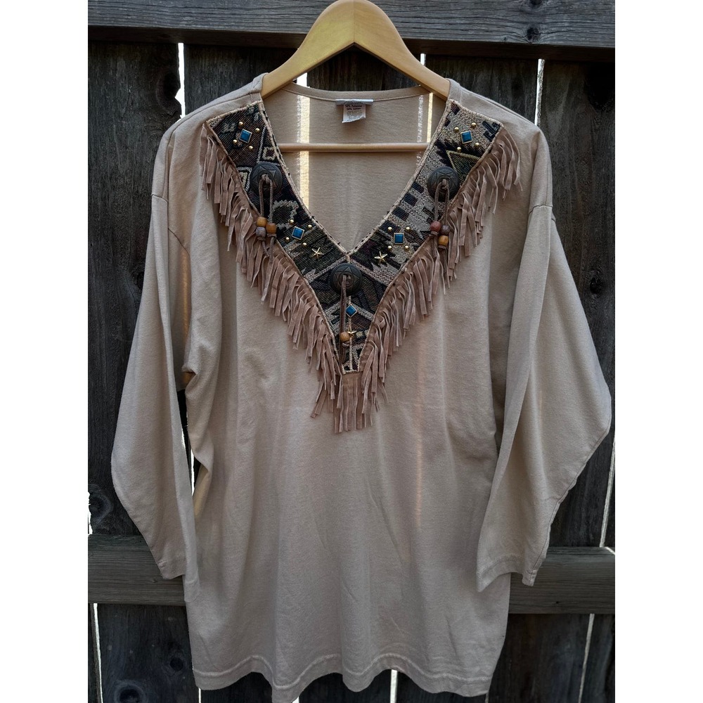 Vintage Womens Westen style Cactus tag one size all fits LARGE